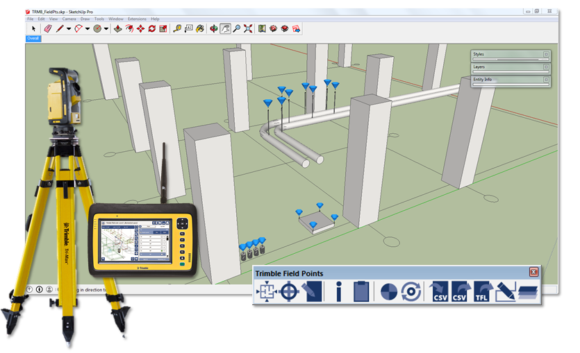 Trimble Field Points for SketchUp