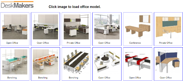 典型工位布置 (Typical Office Furniture Arrangements)