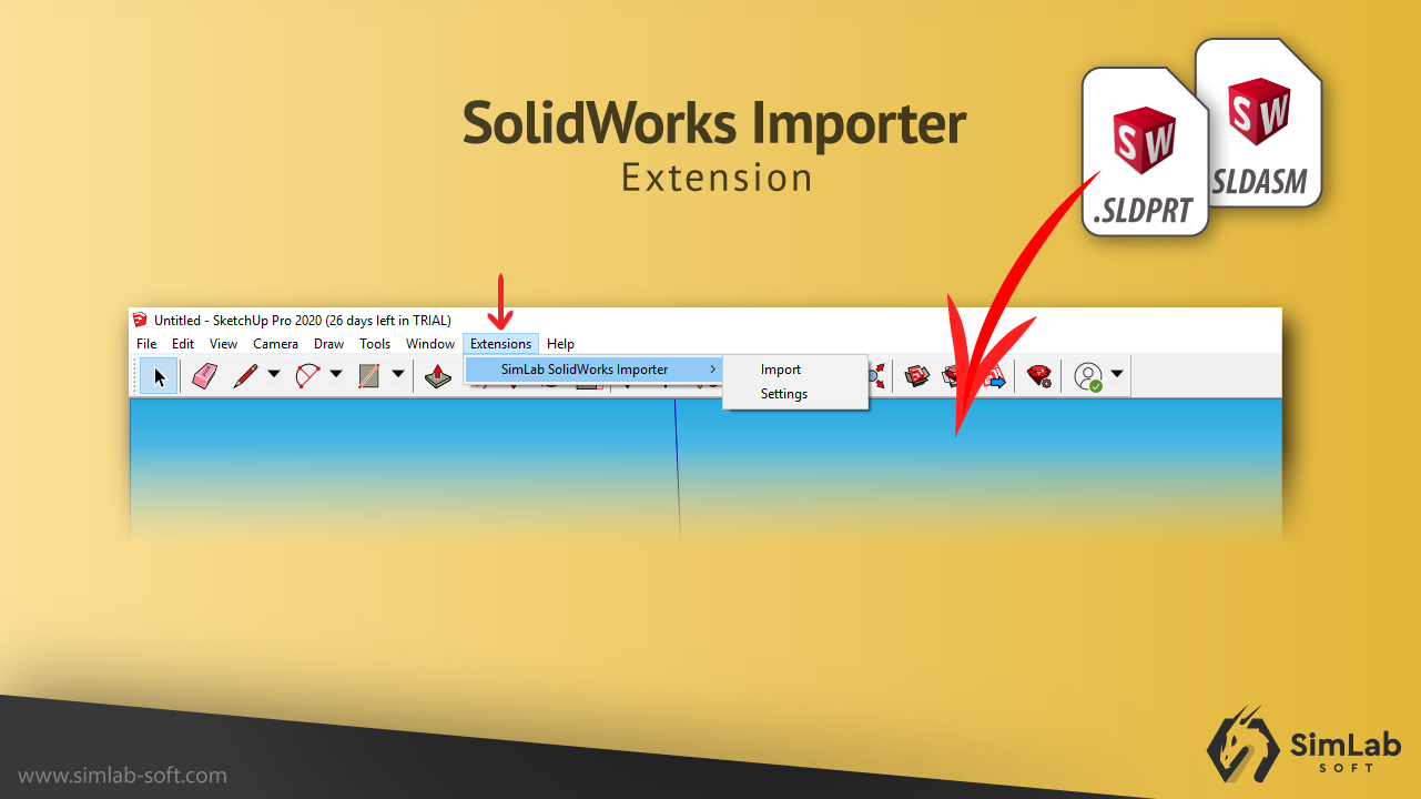 SimLab SolidWorks Importer for SketchUp