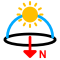 模拟日照运动轨迹 (Curic Sun)