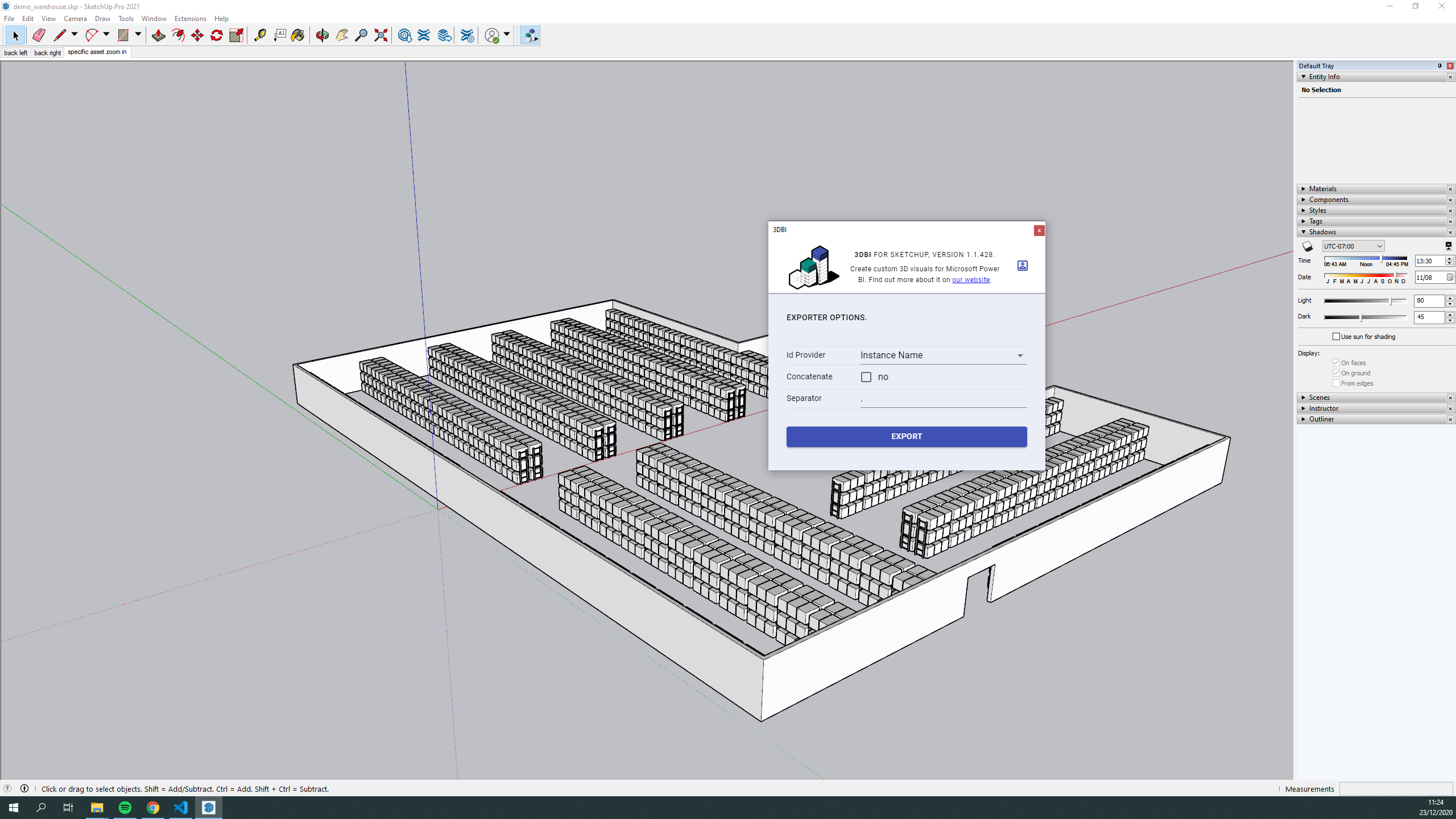 交互式3D可视化插件（3DBI - SketchUp & Microsoft Power BI ）
