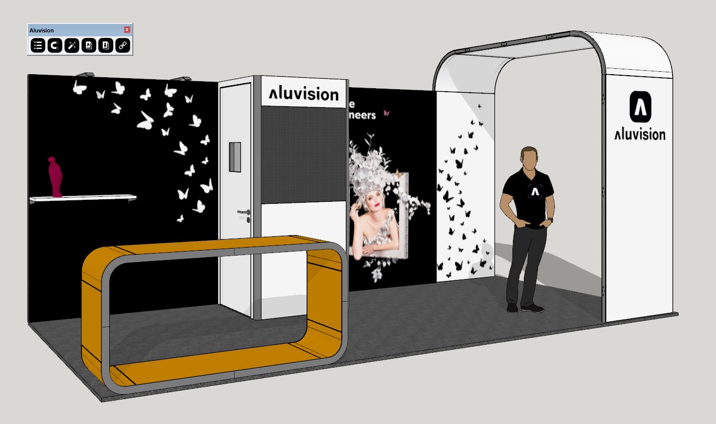 Aluvision概念展厅模型（Aluvision Exhibits）