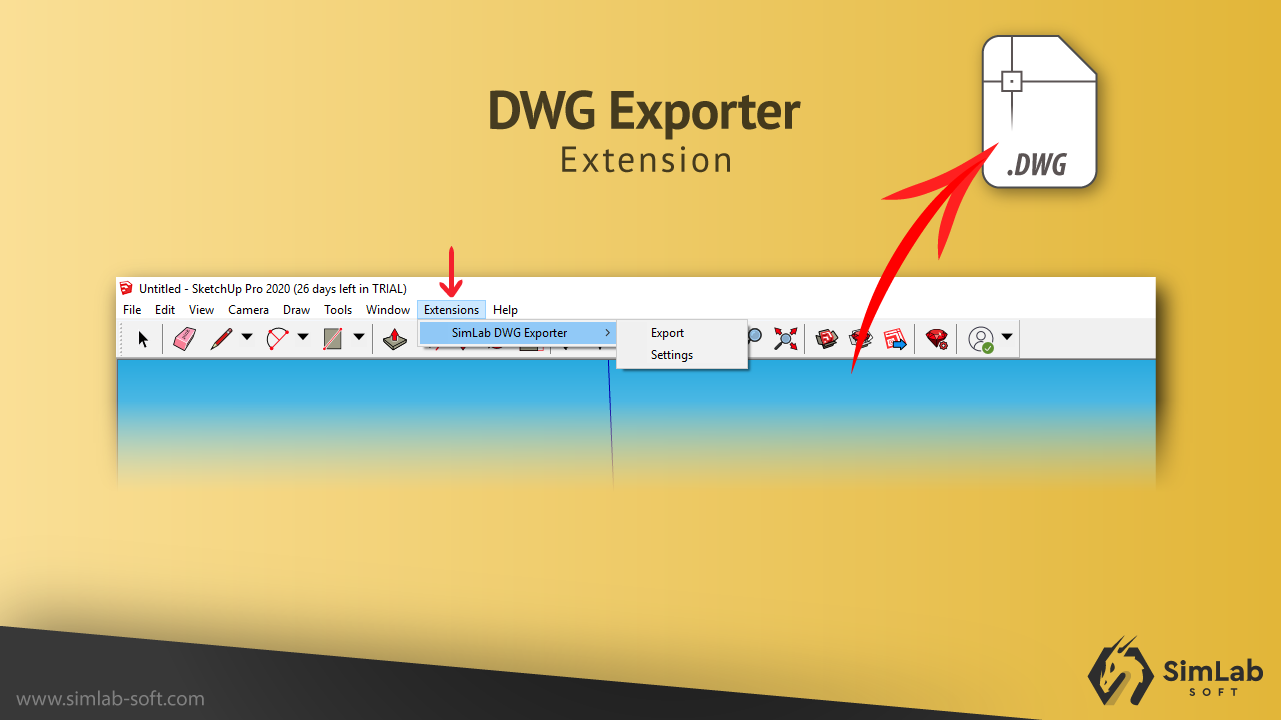 SimLab DWG Exporter for SketchUp