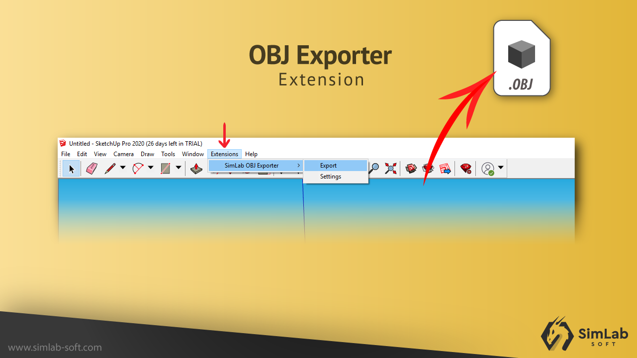 SimLab OBJ Exporter for SketchUp