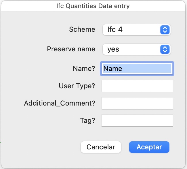 添加IFC数量（Add IFC Quantities to selection）
